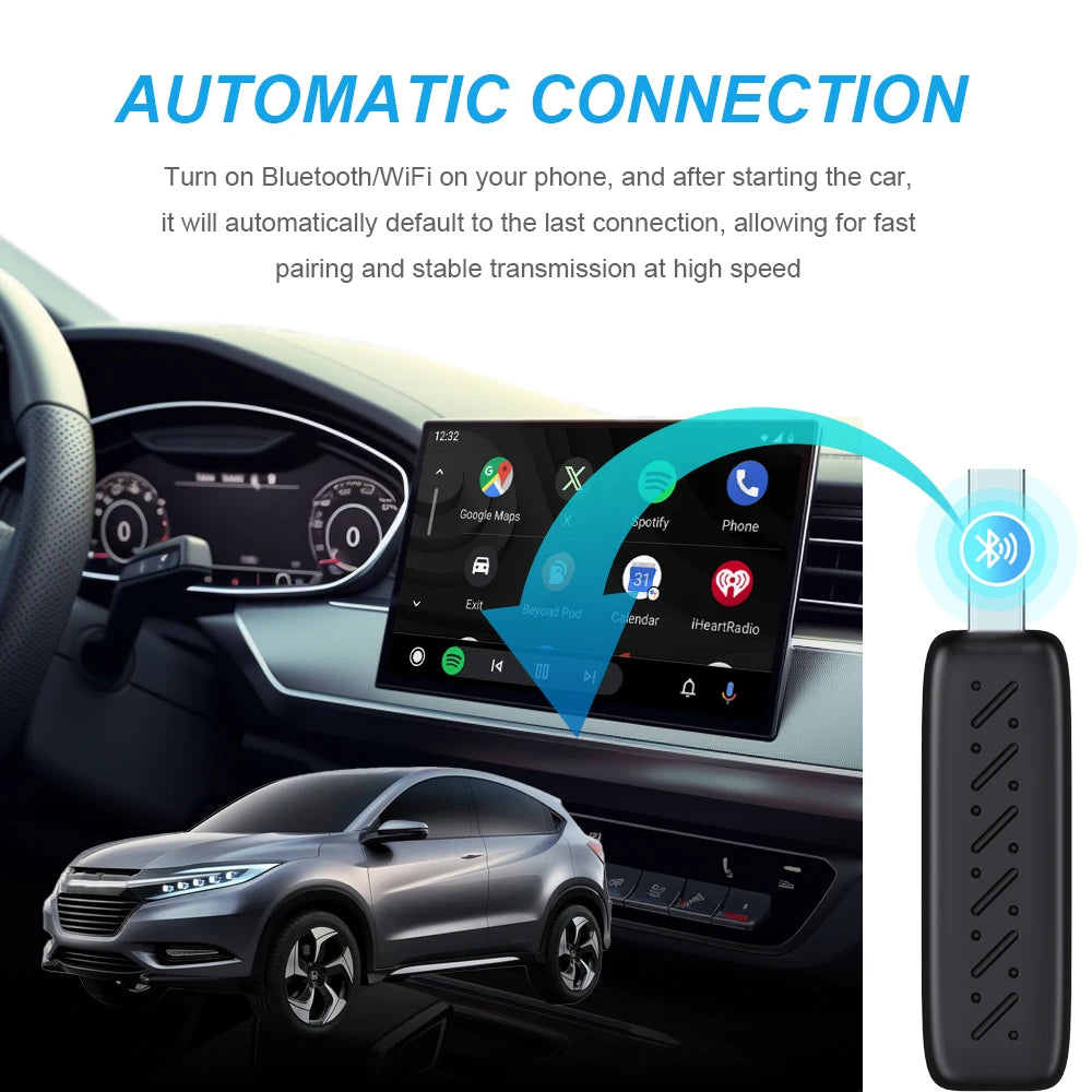 2-in-1 Wireless CarPlay & Android Auto Adapter