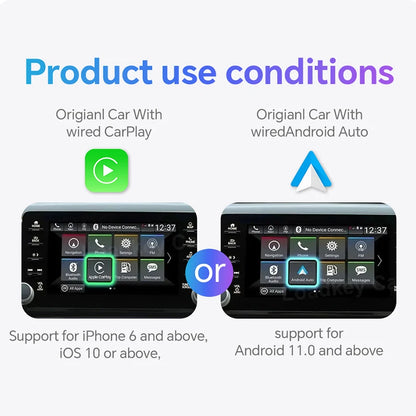 2-in-1 Wireless CarPlay & Android Auto Adapter